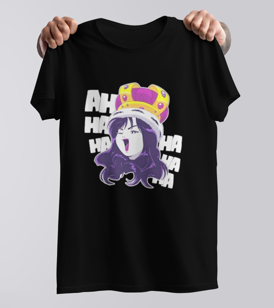 Ms Sakura Haha King Crown Laugh T-Shirt