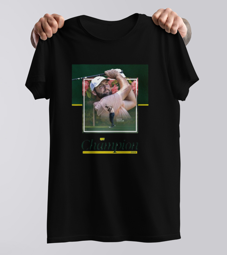 Scottie Scheffler Champion 2024 Golf Masters T-Shirt