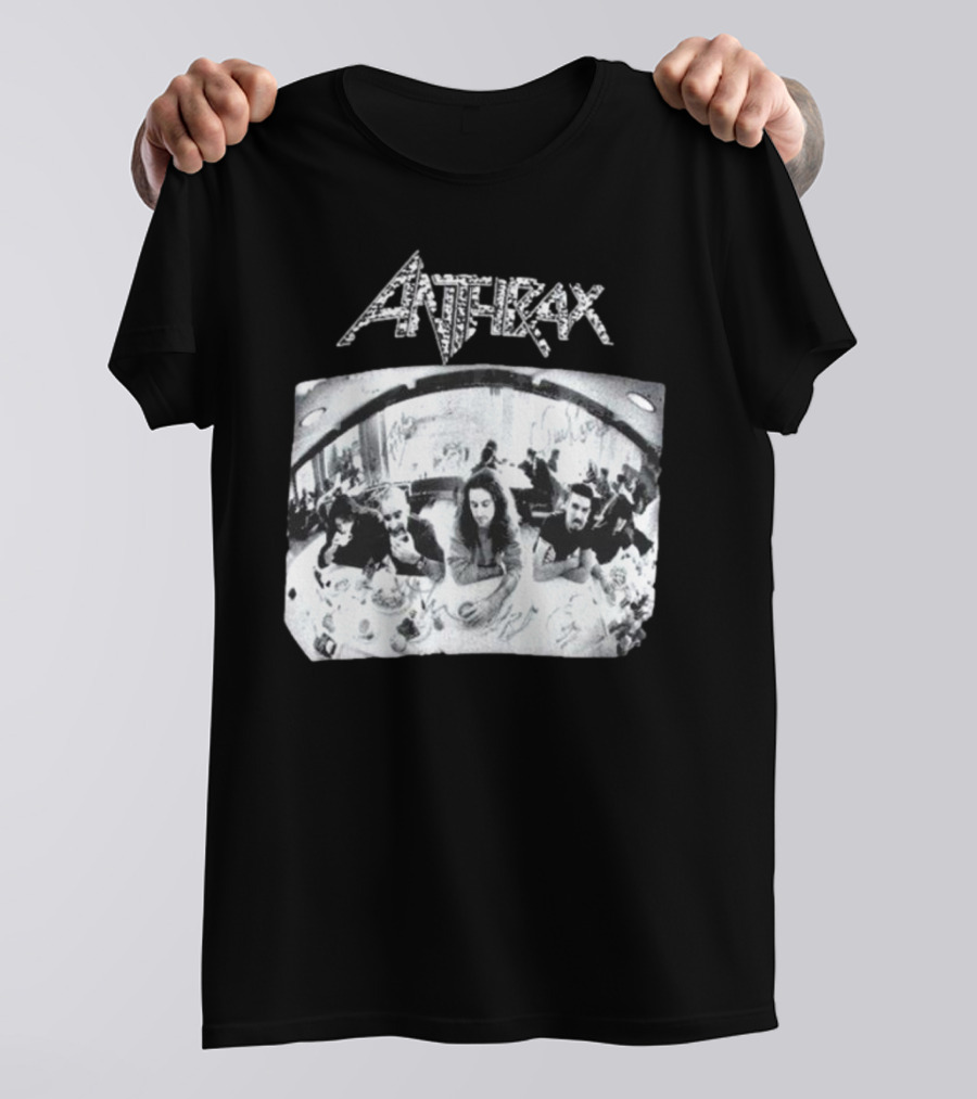 Anthrax Sound Of White Noise Rare Vintage Style Band Diner Scene T-Shirt