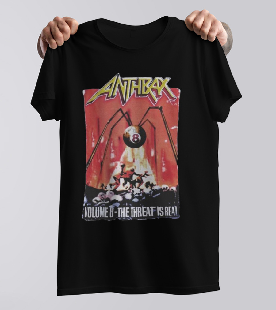 Anthrax Volume 8 The Threat Is Real Rare Vintage T-Shirt