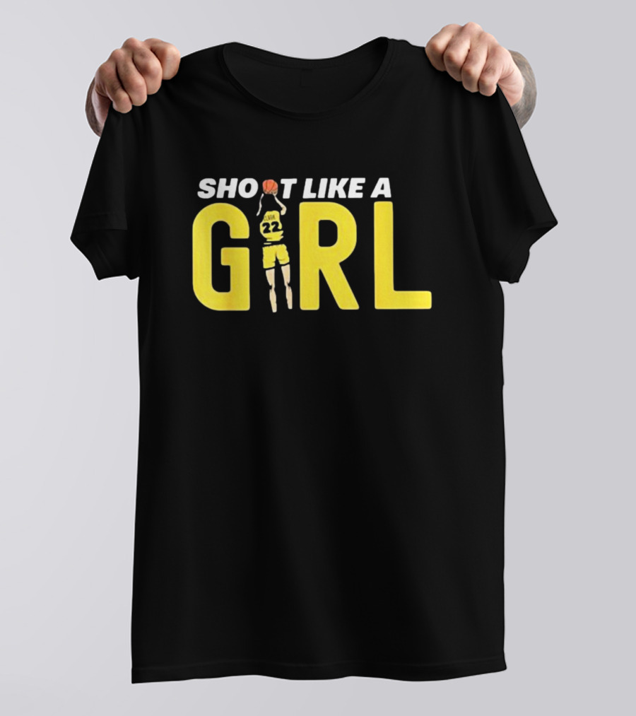 Shoot Like A Girl 22 Fan Basketball Jumper T-Shirt
