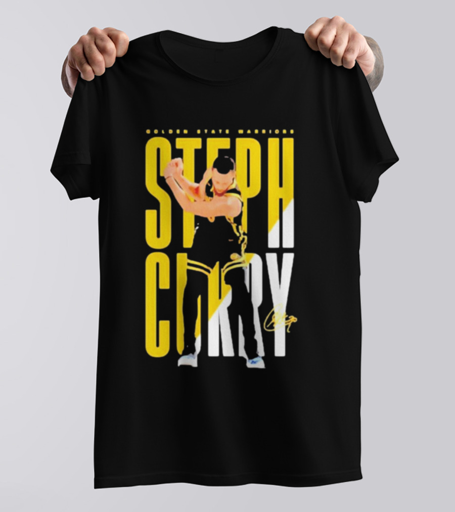 Golden State Warriors Steph Curry Golf Celebration Signature T-Shirt