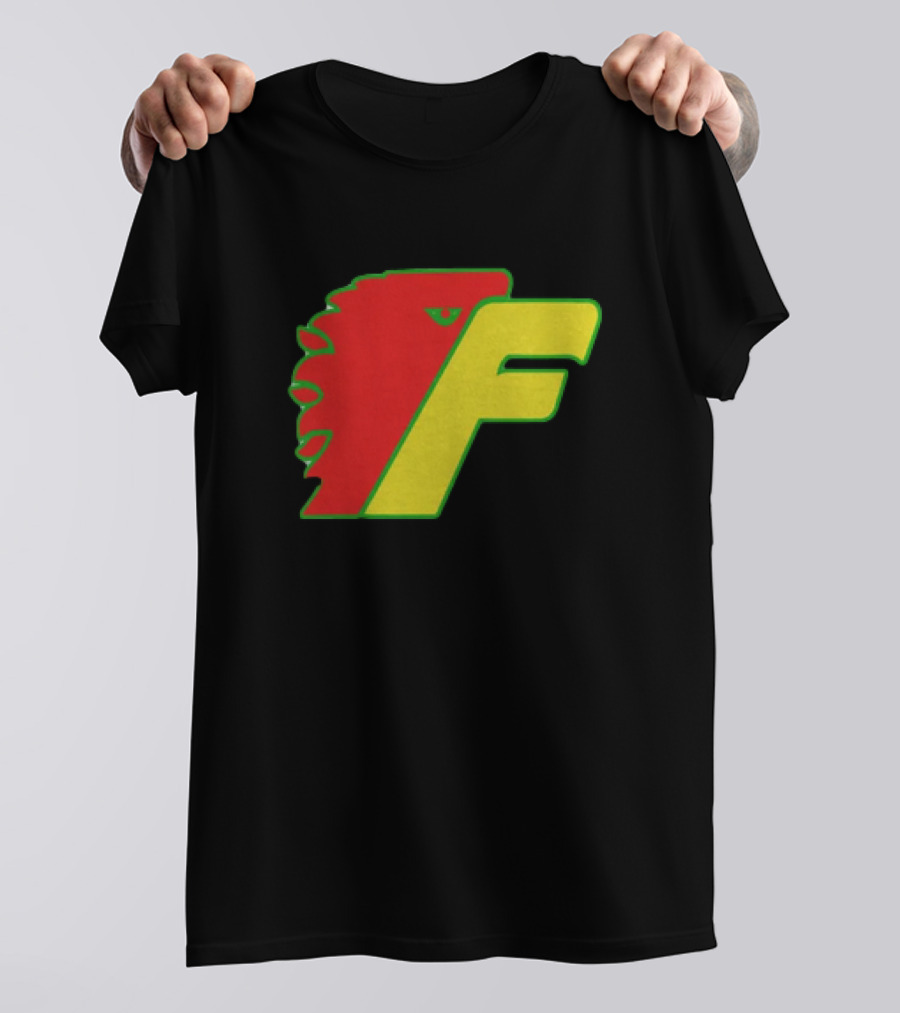 Philadelphia Firebirds Hockey Logo Red Green Yellow F T-Shirt