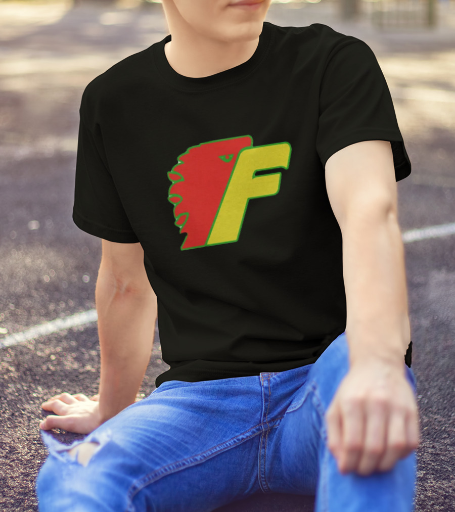 Philadelphia Firebirds Hockey Logo Red Green Yellow F T-Shirt