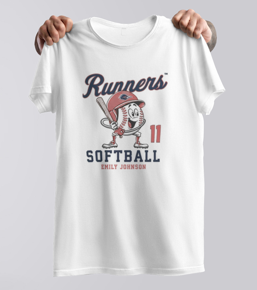 Runners Softball Emily Johnson 11 Shersey Fashion T-Shirt
