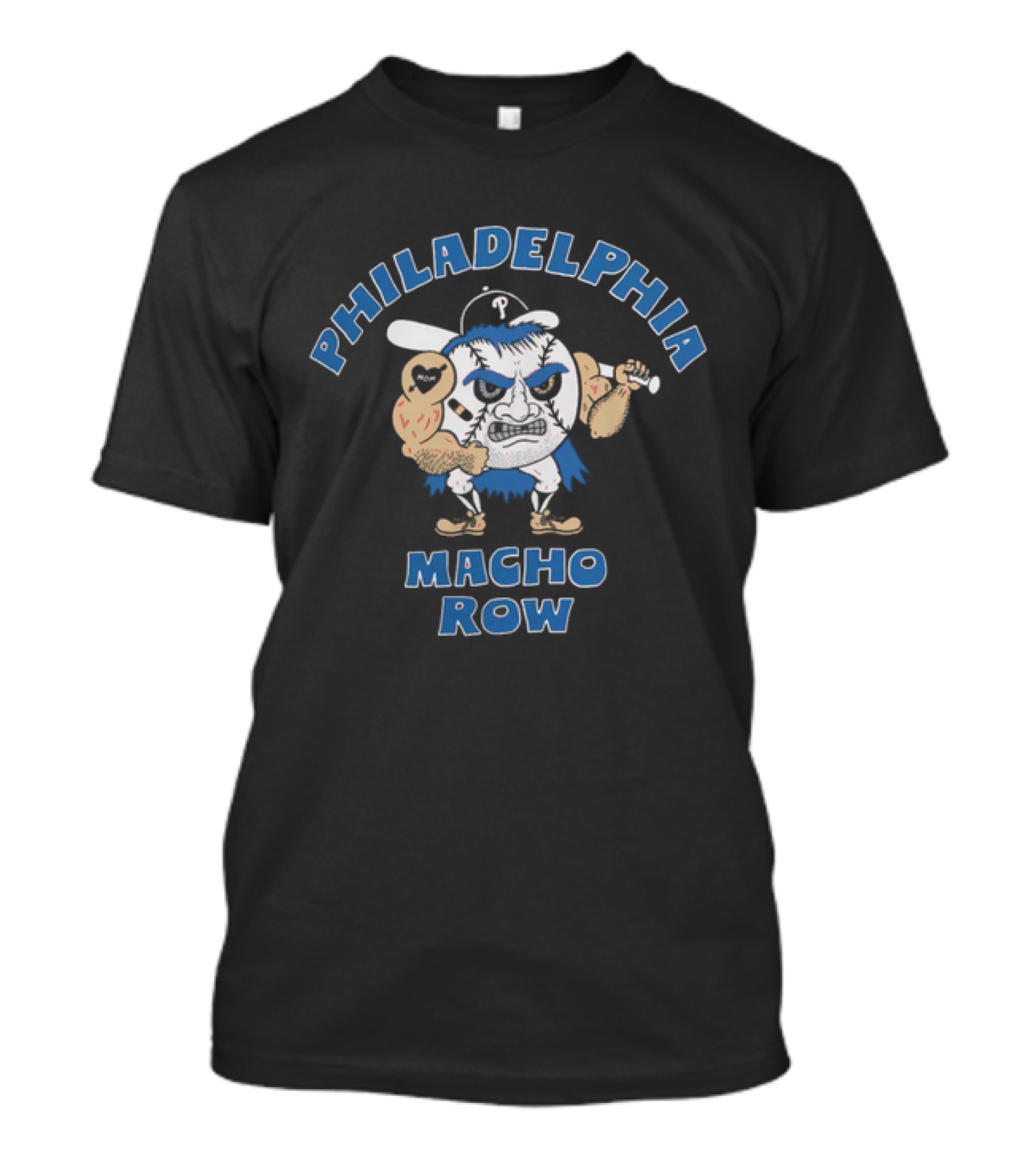 Philadelphia Phillies Macho Row Baseball Character T-Shirt
