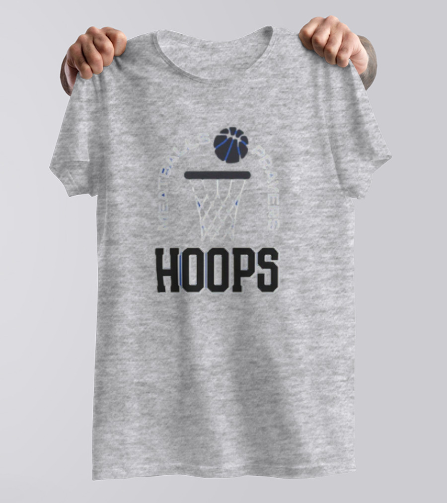 Meatballs Prayers Hoops Basketball Theme Association T-Shirt