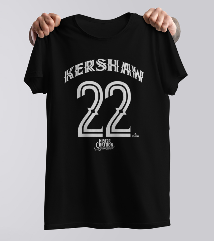 Kershaw 22 Mister Cartoon MLBPA Players T-Shirt