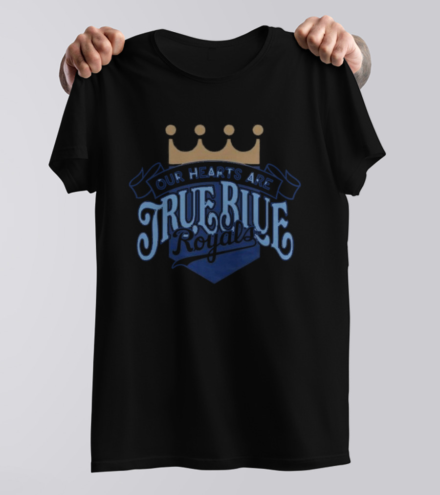 Bring Out The Blue Our Hearts Are True KC Royals Giveaway T-Shirt