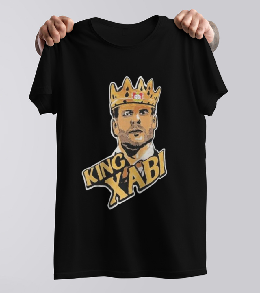 King Xabi Bayer Leverkusen Coach Icon With Crown T-Shirt