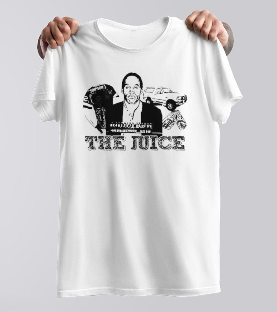 The Juice O. J. Simpson Football Jersey Los Angeles Police Chase T-Shirt