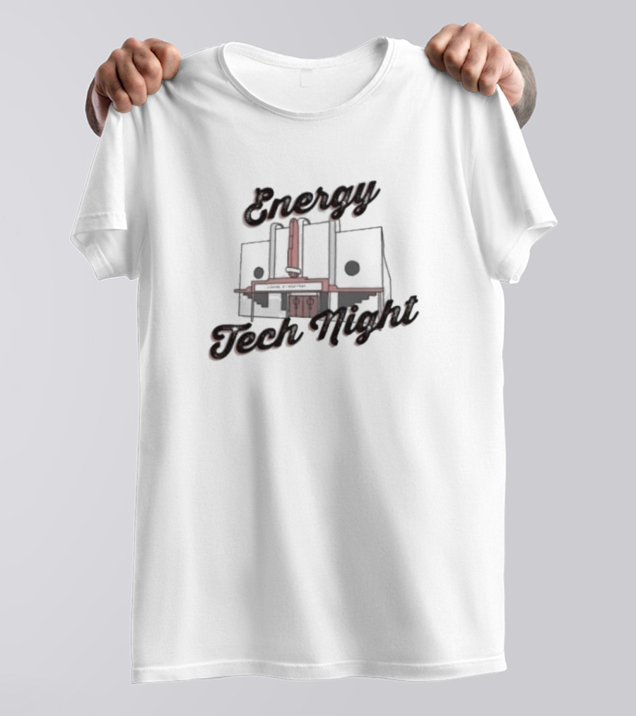 Energy Tech Night Abstract Mechanical Structure T-Shirt