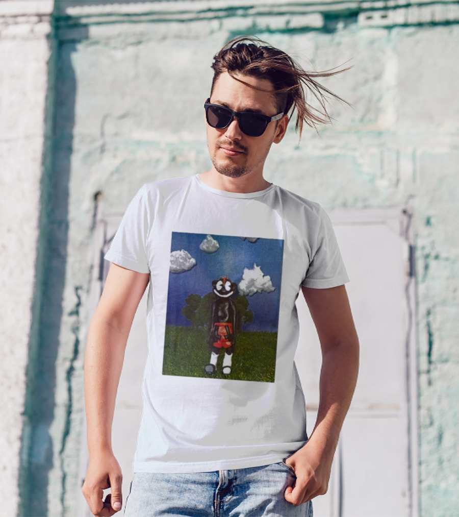 Lil Darkie Sunrise Character With Clouds And Trees T-Shirt