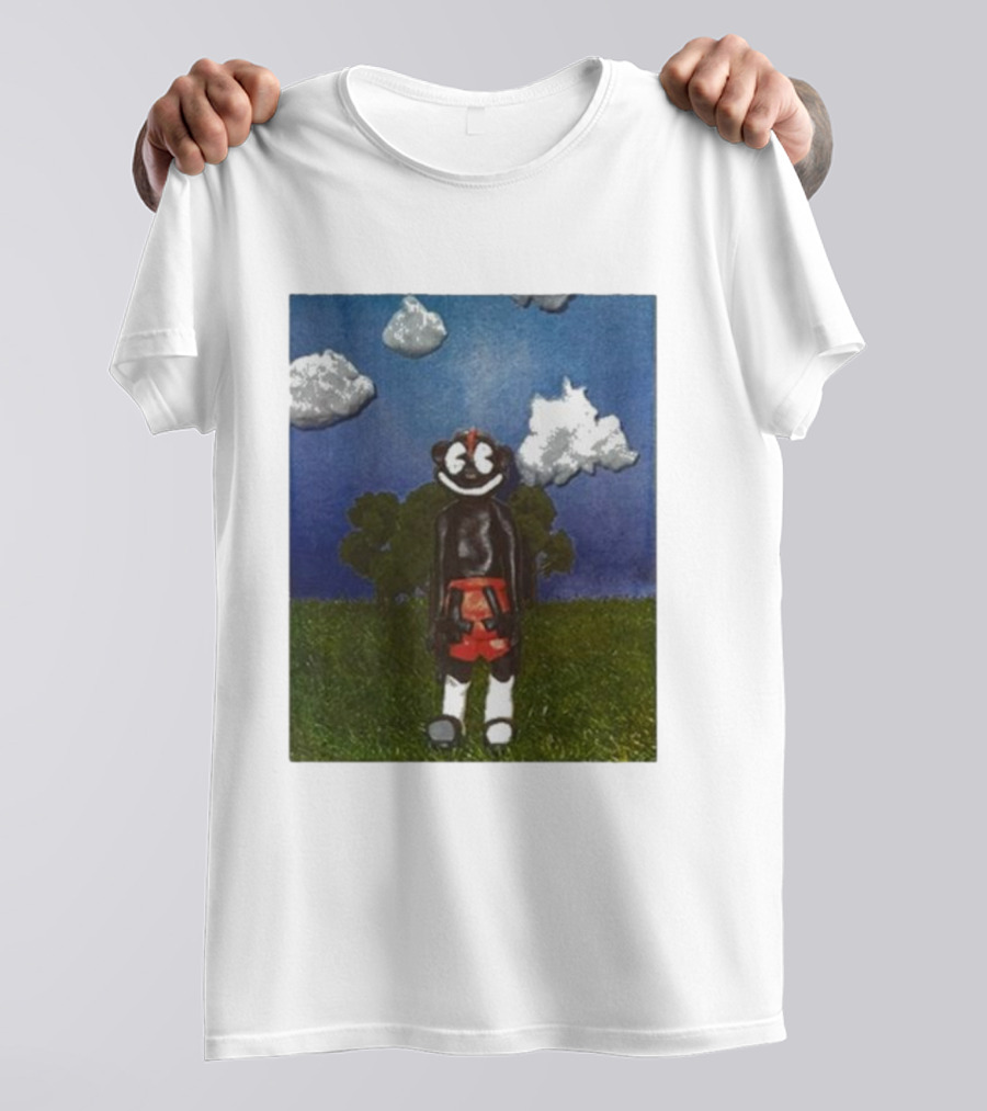 Lil Darkie Sunrise Character With Clouds And Trees T-Shirt