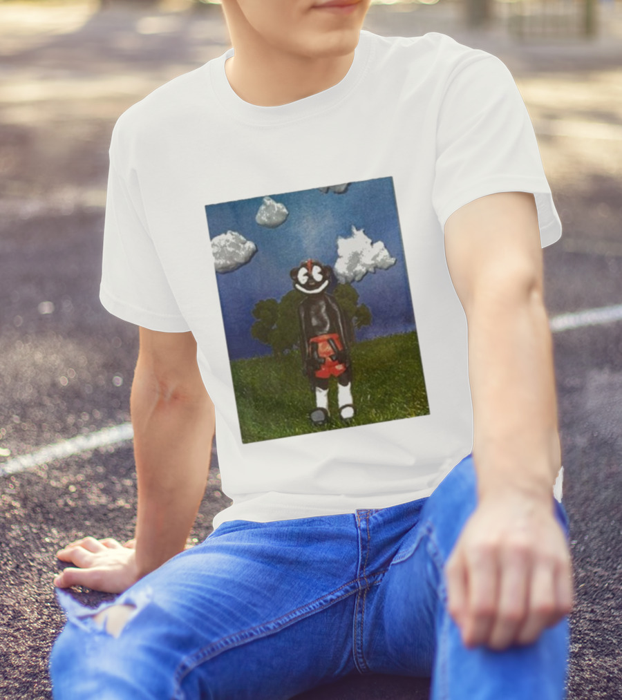 Lil Darkie Sunrise Character With Clouds And Trees T-Shirt