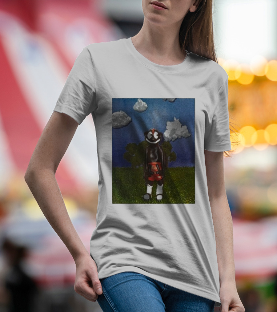 Lil Darkie Sunrise Character With Clouds And Trees T-Shirt