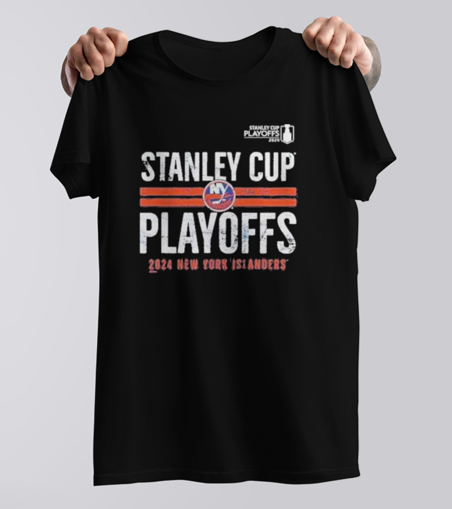 New York Islanders 2024 Stanley Cup Playoffs Logo Tri-blend T-Shirt