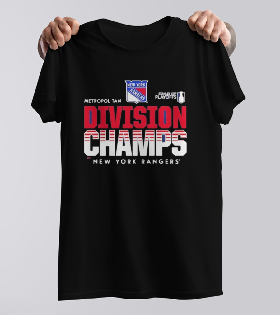 New York Rangers 2024 Metropolitan Division Champs Stanley Cup Playoffs T-Shirt