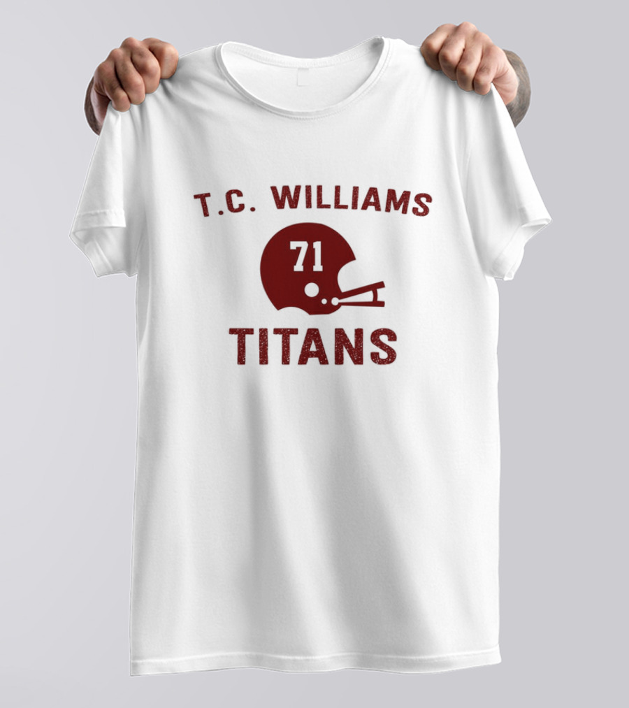 T.C. Williams Titans 71 Football Helmet T-Shirt
