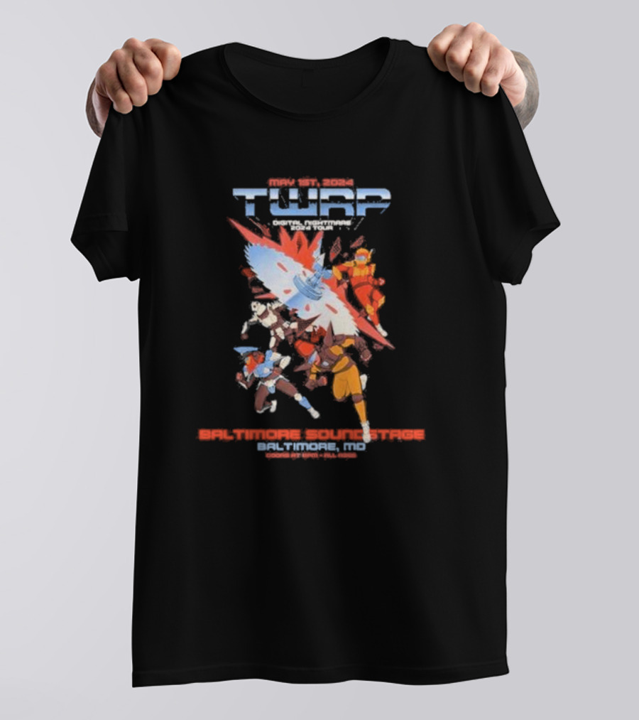 May 1st 2024 TWRP Digital Nighrmare Tour Baltimore Soundstage MD T-Shirt
