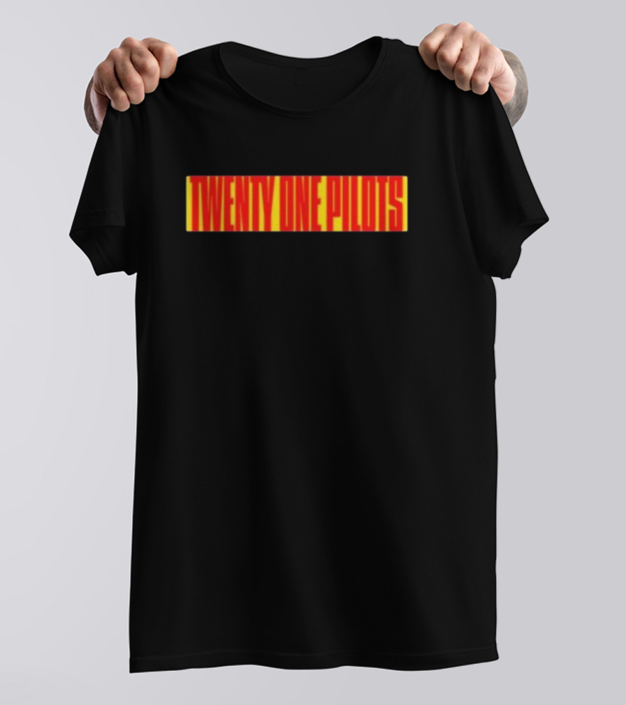 Twenty One Pilots Red Block Wordmark T-Shirt