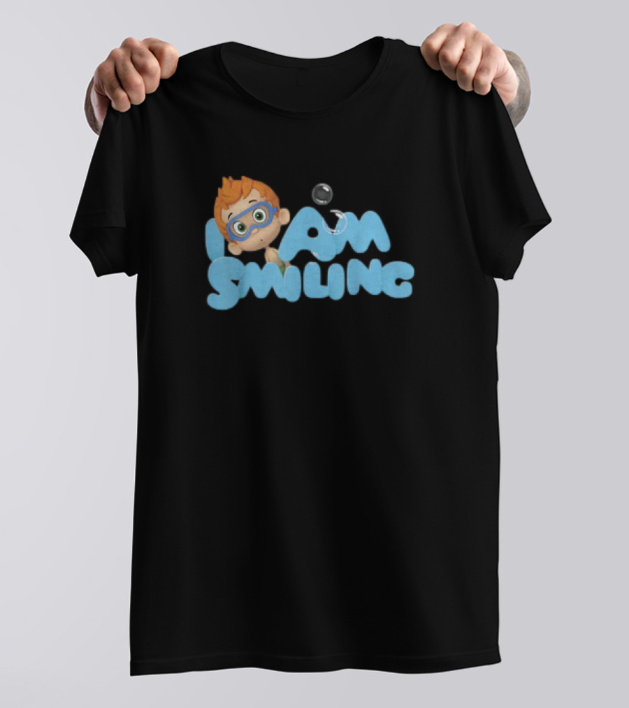 Bubble Guppies Nonny I Am Smiling Bubble Text T-Shirt