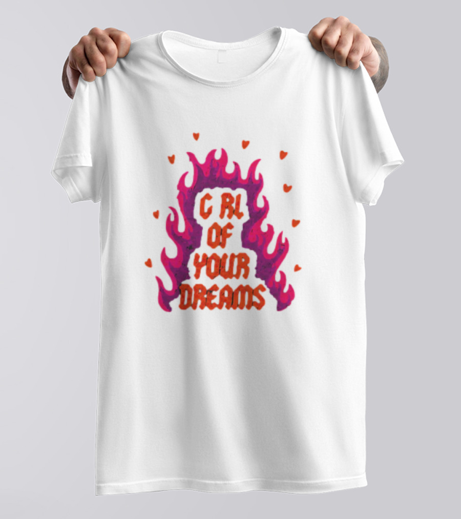 Dylan Girl Of Your Dreams Flame Hearts T-Shirt