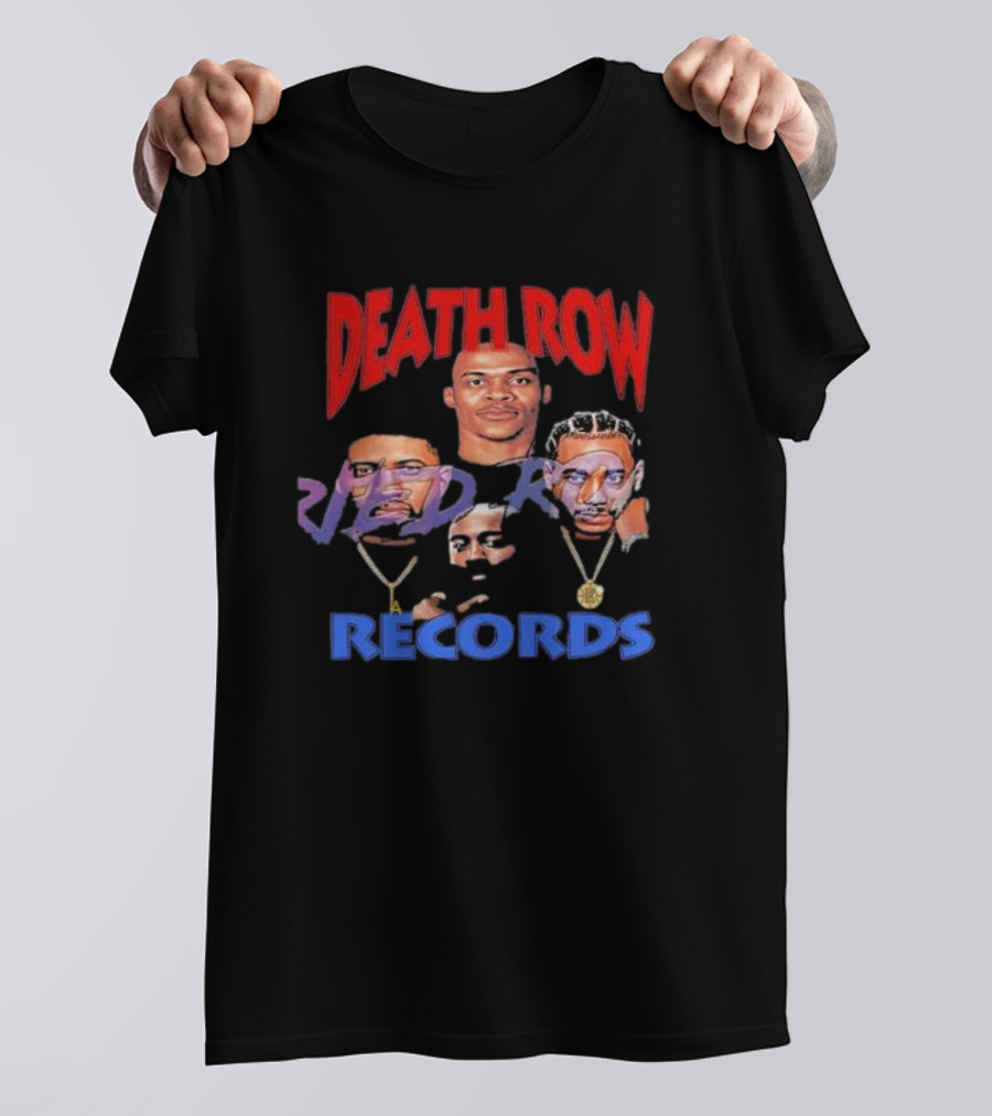 Death Row Records Russell Westbrook James Harden Paul George Kawhi Leonard Clippers T-Shirt