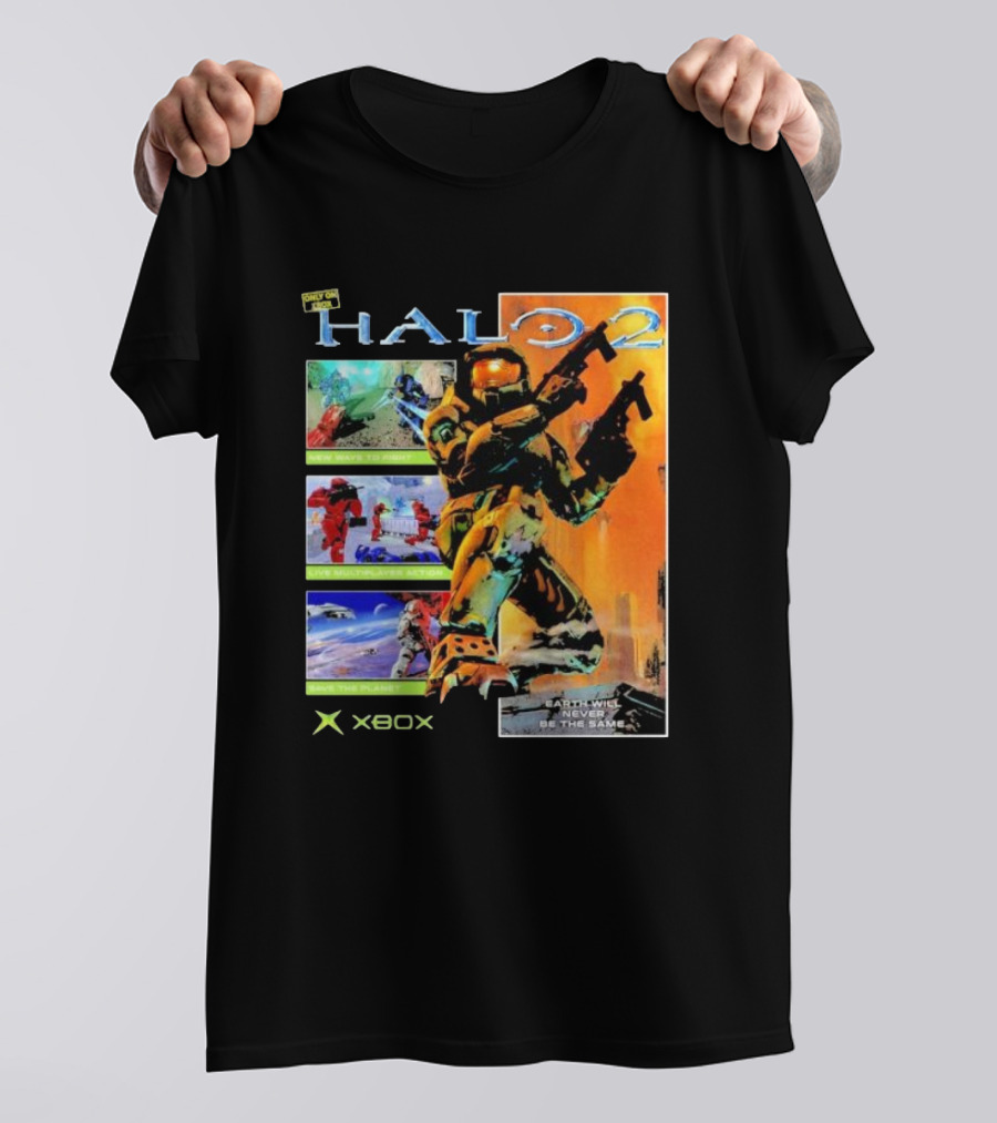 Halo 2 Master Chief Xbox Matchmaking Earth Will Never Be The Same T-Shirt