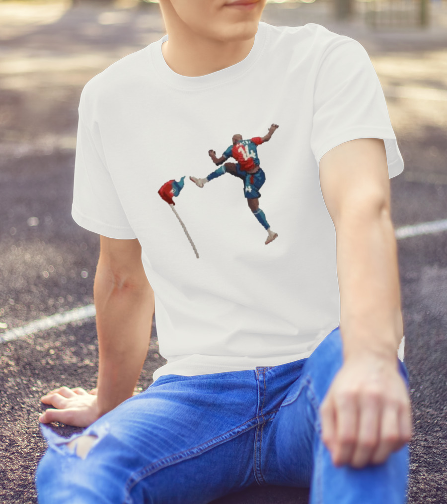 Mateta Pixel Jpm 16 Bit Street Fighter Retro Soccer T-Shirt