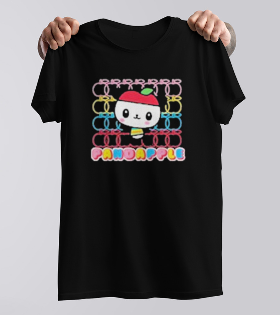 Pandapple Cute Apple Pattern Fever T-Shirt