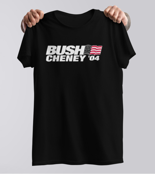 BUSH CHENEY '04 American Flag T-Shirt