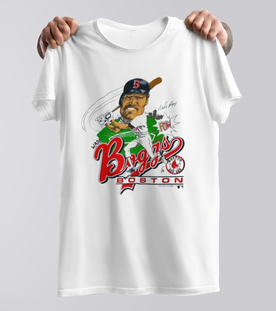 Wade Boggs Boston Red Sox Pow Baseball Signature HOF 2005 T-Shirt
