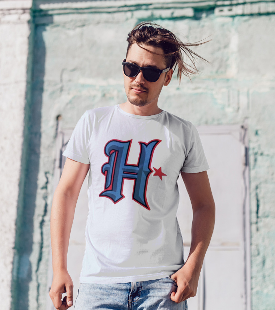 Houston Texans H Logo With Star T-Shirt
