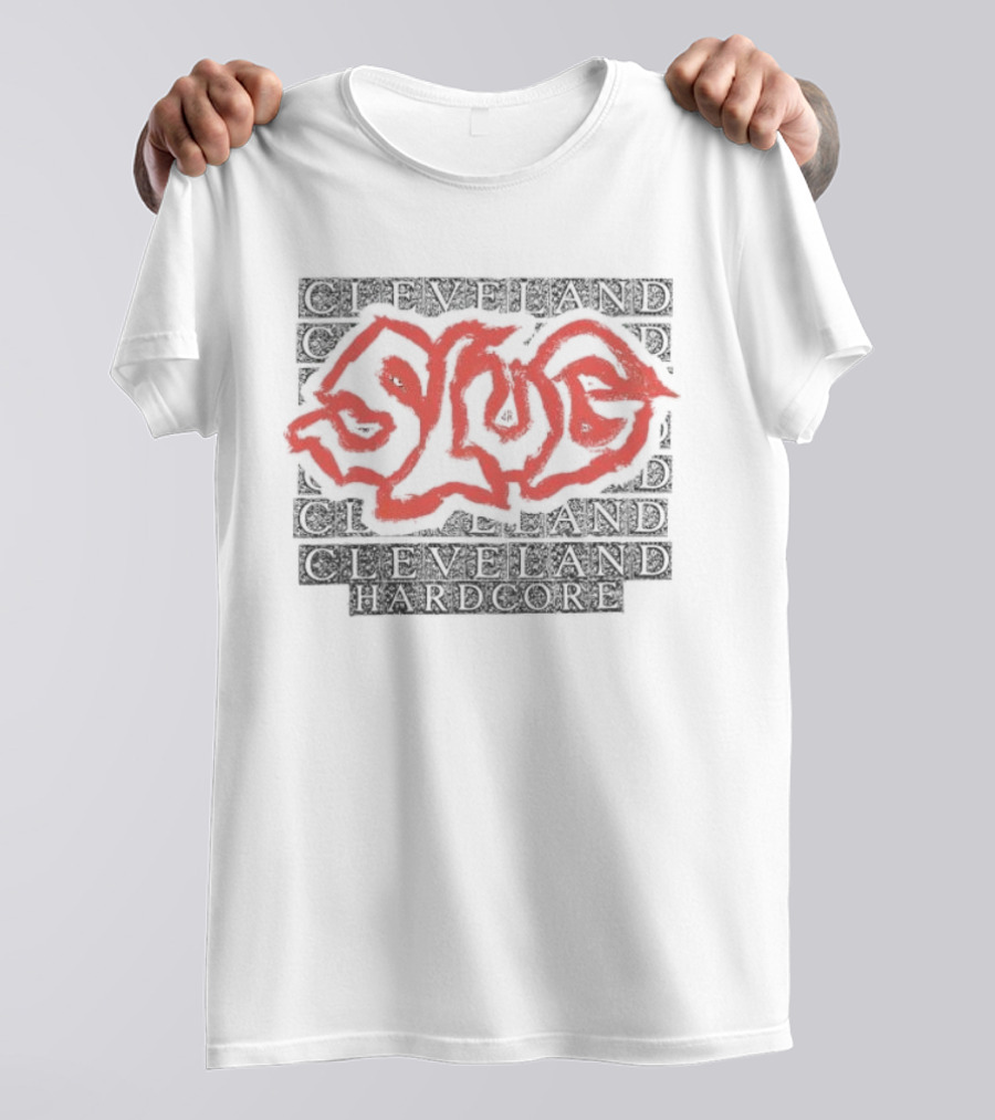 Cleveland Ohio Hardcore Slug Red Graffiti T-Shirt