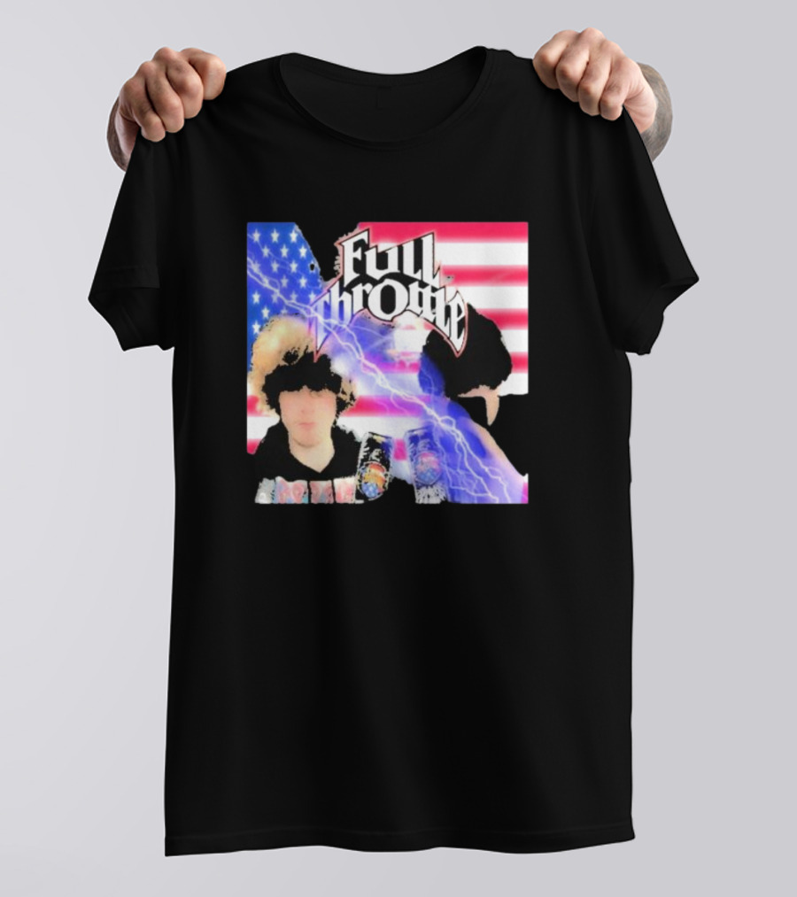 Full Throttle Stars And Stripes Energy Drink Lightning Burst T-Shirt