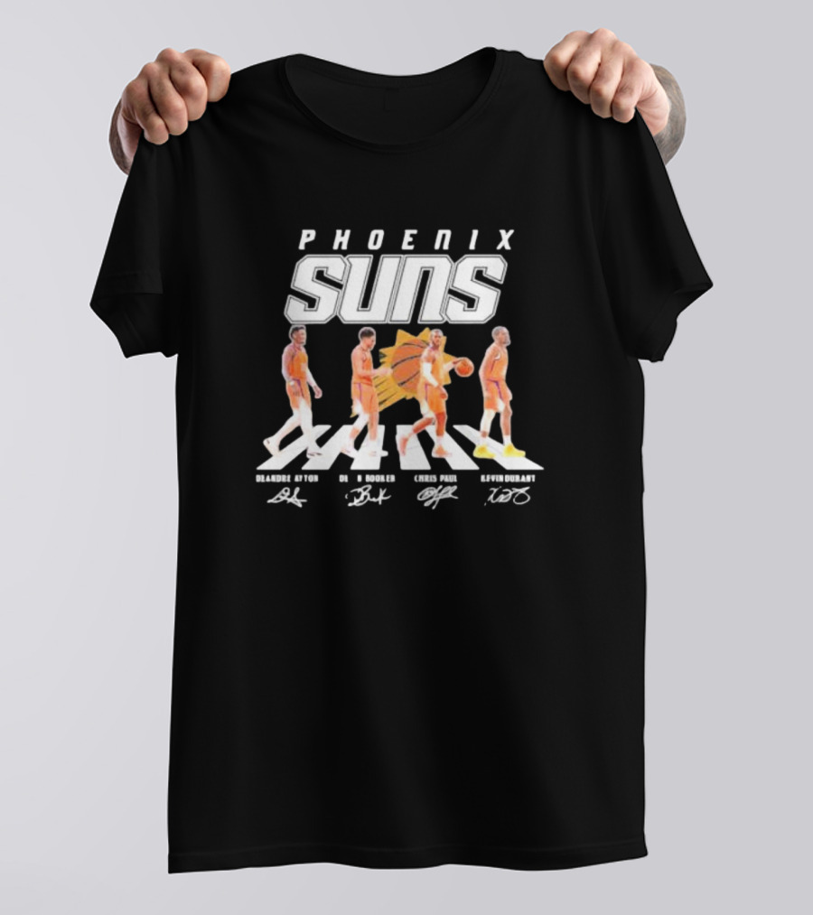Phoenix Suns Deandre Ayton Devin Booker Chris Paul Kevin Durant Abbey Road Signatures Basketball T-Shirt