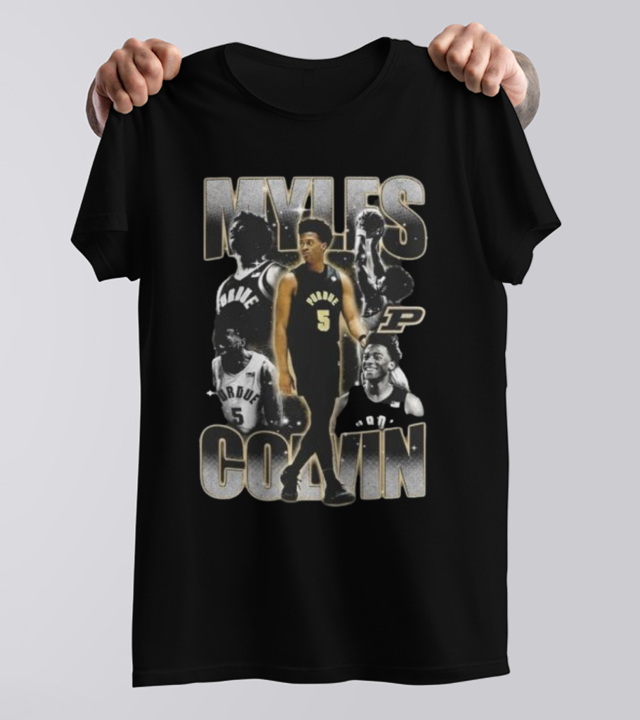 Myles Colvin Purdue Boilermakers Basketball Star Number 5 Streetwear T-Shirt