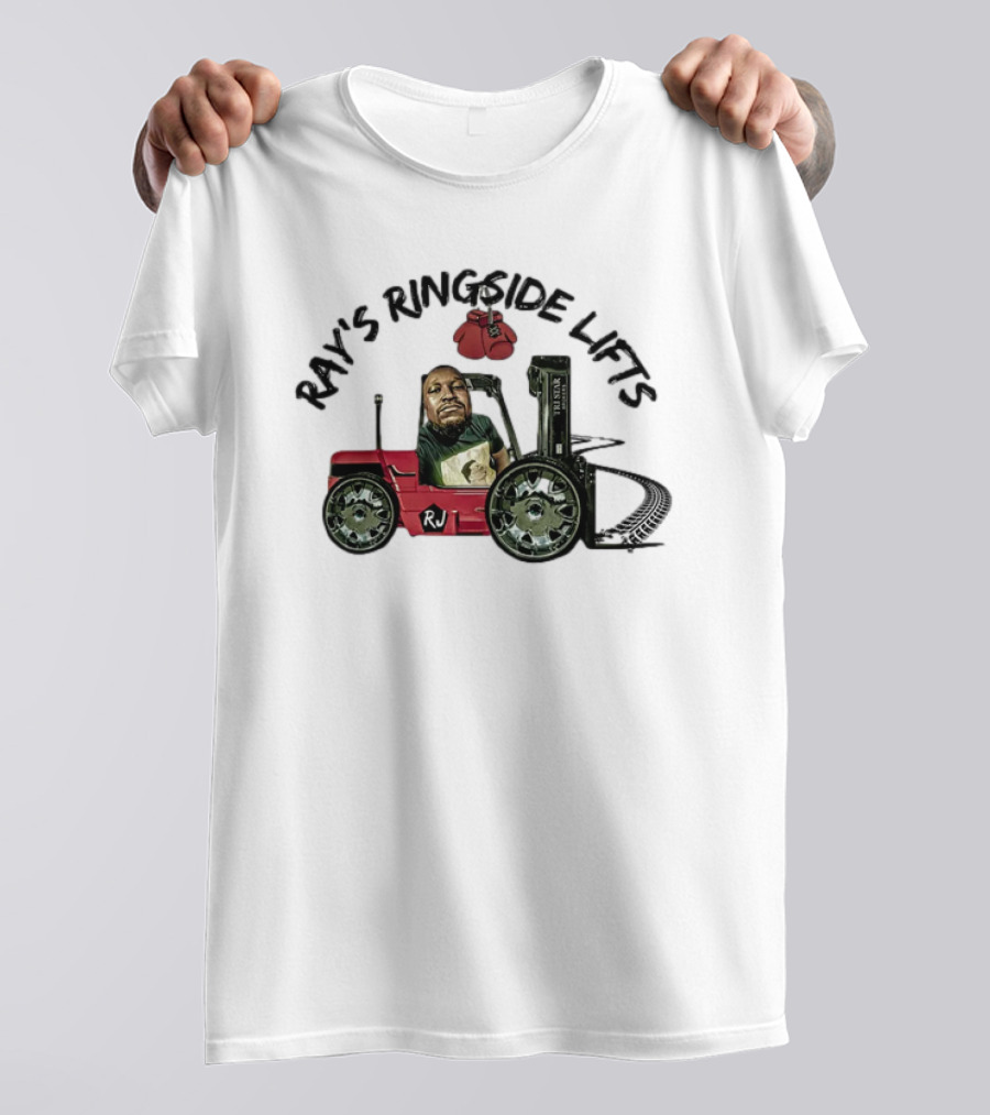 Ray's Ringside Lifts RJ Basketball Forklift Gloves T-Shirt