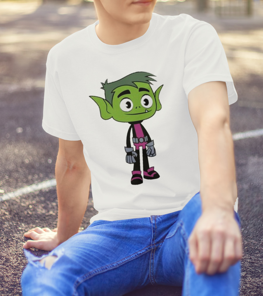 Ray William Johnson Wearing Teen Titans Beast Boy Character T-Shirt