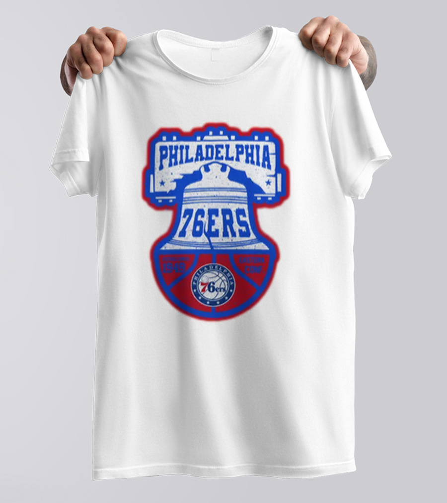 Philadelphia 76Ers 1949 Eastern Conference Liberty Bell T-Shirt