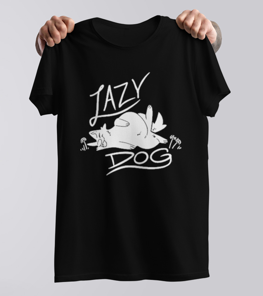 Lazy Dog Sleeping Art By Sloshdog T-Shirt