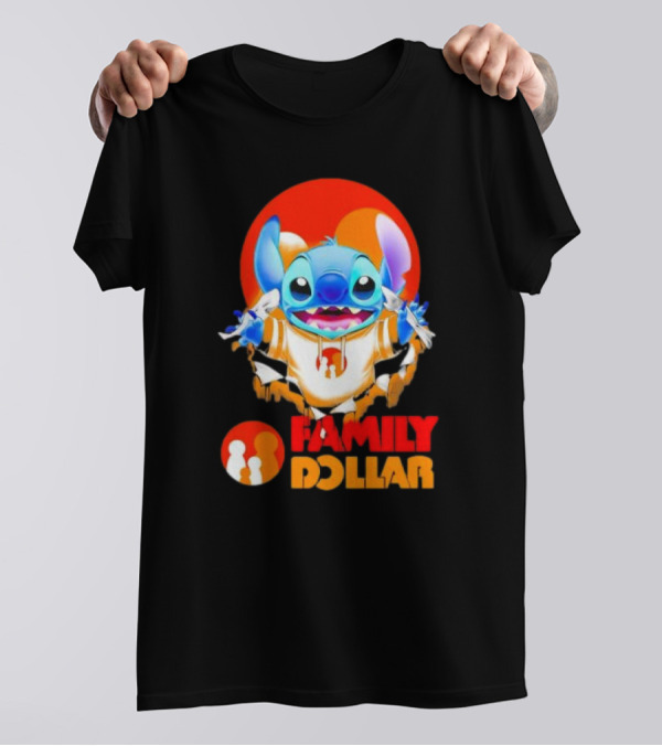 Stitch Family Dollar Logo Remix T-Shirt