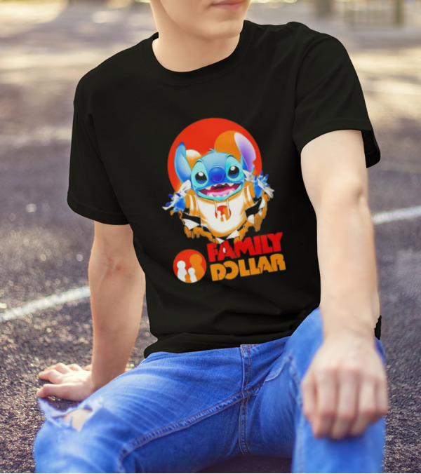 Stitch Family Dollar Logo Remix T-Shirt