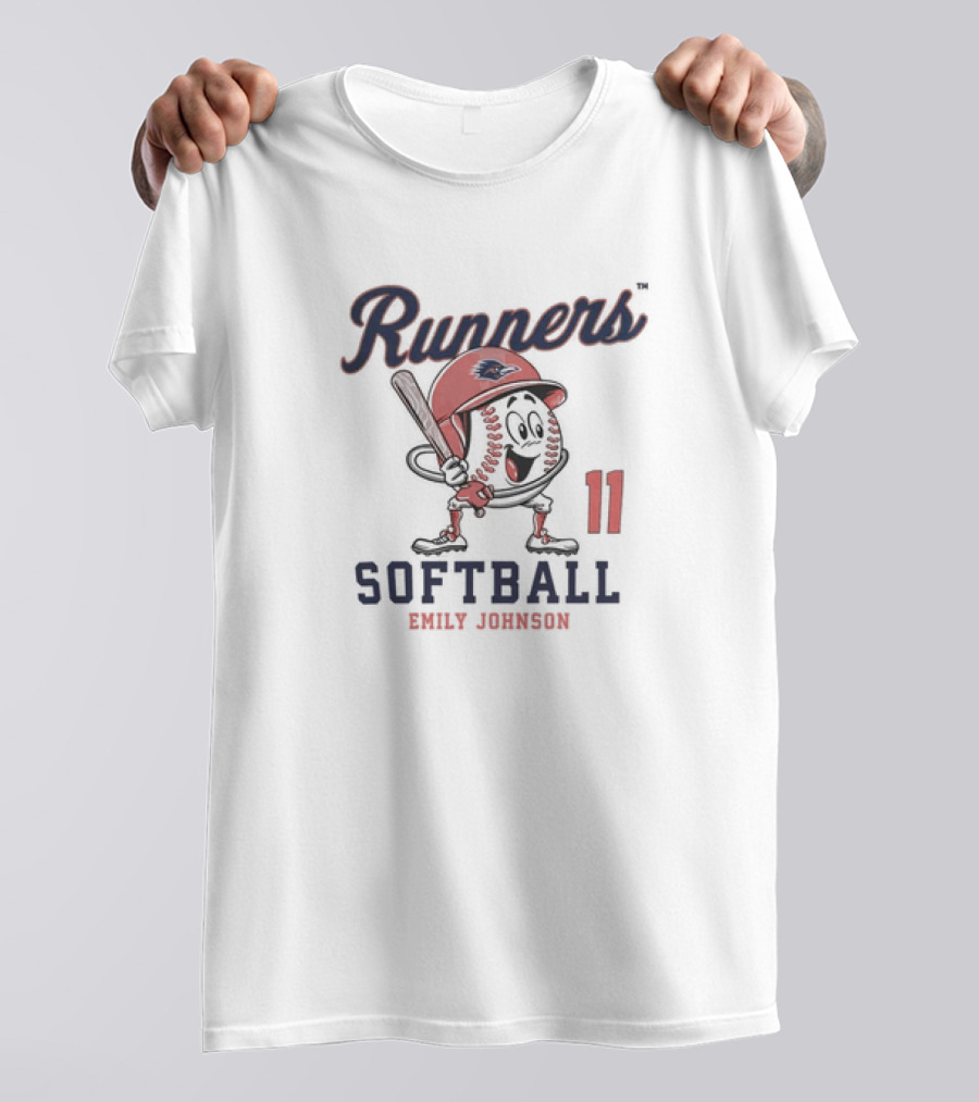 Runners Softball Emily Johnson 11 Fashion Shersey T-Shirt