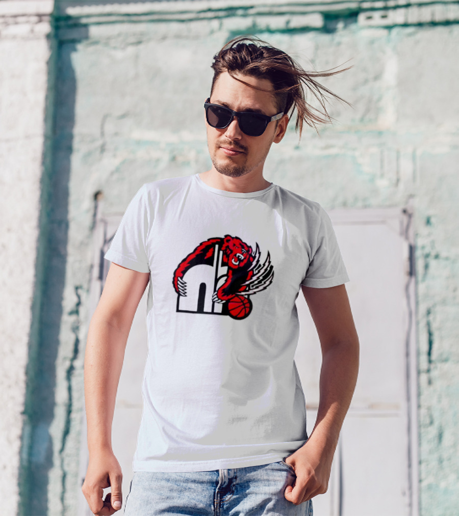 Memphis Hustle Basketball Bear Logo Konchar Hustle T-Shirt