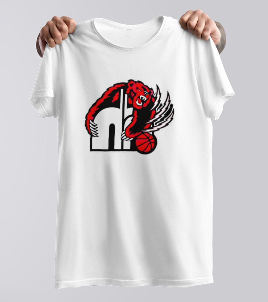Memphis Hustle Basketball Bear Logo Konchar Hustle T-Shirt