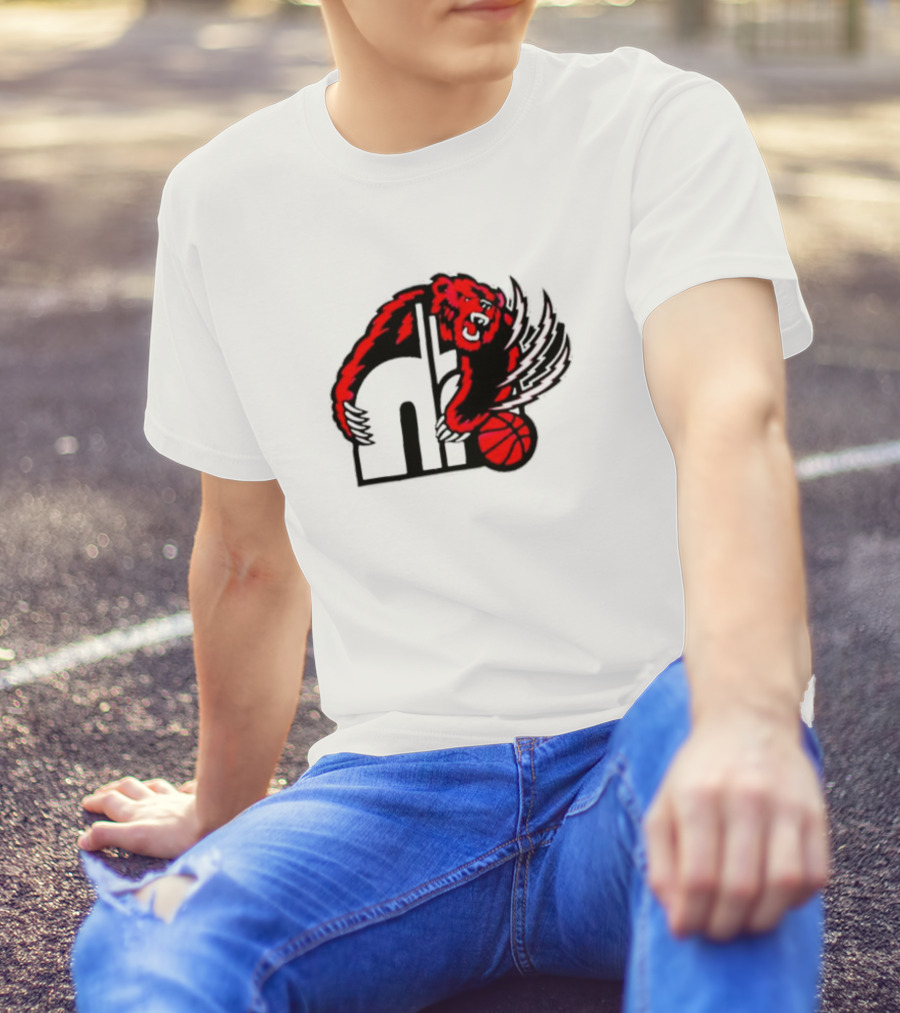 Memphis Hustle Basketball Bear Logo Konchar Hustle T-Shirt
