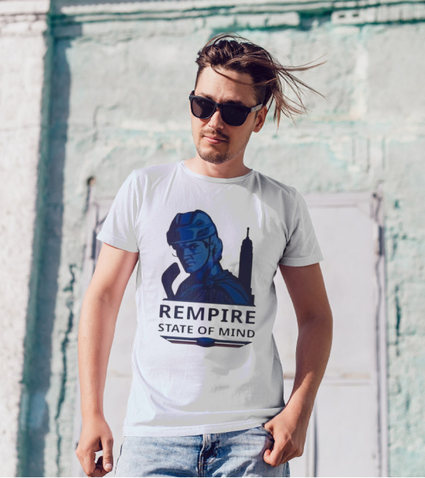 Rempire State Of Mind Matt Rempe New York Rangers Hockey Skyline T-Shirt