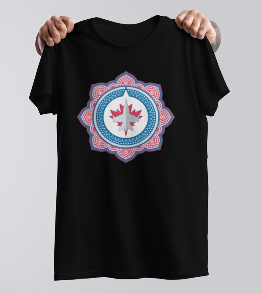 Winnipeg Jets South Asian Heritage Mandala T-Shirt